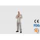 Comfortable Disposable PPE Coveralls , Hooded Disposable Painting Jumpsuit