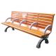 Waterproof Anti Rust Outdoor Wooden Bench With Cast Aluminium Material