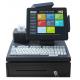 All-in-One Cash Register Machine with 12 inch LED/VFD Display and 58mm Thermal Printer