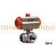 3 Way Stainless Steel Air Operated Ball Valve With Pneumatic Actuator