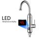 220V 3300W Basin Sink Heating Tap With Temperature Display Instant Instant Water Heater Tap Kitchen