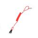 Universal Red Plastic Spiral Lanyard Boat Kill Switch Emergency Cord