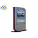 Outdoor Lcd Floor Standing Advertising Touch Screen Kiosk Display 1200 Nits Brightness