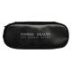 Professional Double Zippers Makeup Brush Bag Large Capacity Black Cosmetics Holder