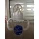 BPA FREE Glass Feeding Bottle with liquid nipple with handle 120ml