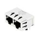 Tyco 1-1734697-2 Compatible LINK-PP LPJEF102CNL Tab Down Without LED 1X2 Port Modular Jack without Integrated Magnetics