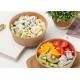 1100ML MICROWAVABLE DISPOSABLE KRAFT SOUP BOWLS BIODEGRADABLE SALAD BOWLS FOR TAKE AWAY FOOD CONTAINER