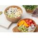 Disposable kraft paper bowl takeaway fast food container microwave safe bowls