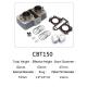CBT150--motorcycle cylinder kit，double cylinder block of engine parts