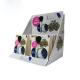 Cardboard Super Market Corrugated Display Boxes Pantone Color For Cosmetic