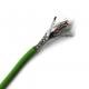 Green AWG Flexible Network Cable 24 Copper Conductor HDPE Insulation PVC Sheath
