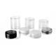 150ml 200ml 250ml 500ml 8 oz  clear Cookie Peanut Food Butter Cream Cosmetic Plastic Jars with Lids