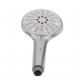 Bathroom Faucet Shower Set In-Wall Round White Handheld Shower Heads Made of ABS Plastic