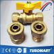 16mm Pap Pipe Brass Gas Valve Hpb58-3A Butterfly Ball Valve CE Approved