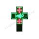 16mm Pixels Cross Led Sign , Led Pharmacy Sign Board AC110 / 220V Power Supply