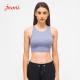 Logo On Straps Removable Private Label Women Yoga Sports Bras 210gsm
