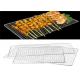 Single Layer Barbecue Stainless Crimped Wire Mesh Square Hole Rectangle Shape