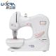 Mini Household Sewing Machine UFR-601 with 0-5mm Stitch Length in White and Pink Color