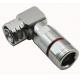 MINI DIN type rf coaxial connector 4.3/10 Male Right Angle For 1/2'' flexible cable
