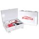 10 Person Workplace First Aid Kit Items White Metal First Aid Case 27.5x19x6.5cm