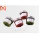 Round Shape Cylinder Glass Sauce Jars Transparent Healthy Non Toxice Material