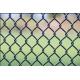 Pvc Coated Chain Link Fence With Barbed Wire On top Size Customized