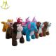 Hansel 2018 new design coin operated plush motorized animals moving horse