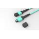 OM4 LSZH Fiber Optic Patch Cable 12 Fibers MPO MTP Trunk Cable