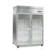 1000L 2 Or 4 Glass Doors Upright Kitchen Display Freezer Fridge Stainless Steel Material