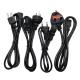 50mm Length 3 Pin AC Power Cord Cable 110V For Home Appliance