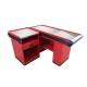 Shop Cash Register Stand Supermarket Checkout Counter With Front Display