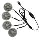 5V Jacket Cooling Fan 4pcs In One USB Switch Cable Control Speed