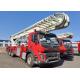 Shanghai Jindun H Style Outrigger Aerial Ladder Fire Truck 110A Generator