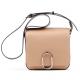 High-end European and American fashion buckle shoulder bag women's singles shoulder bag leather small square package