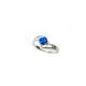 Sterling Sliver 925 Ancient Greek  Meander Key Modern Fire Rainbow Blue  Opal Engagement Ring
