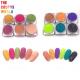 Neon Chunky Matte Glitter Polyester Material For Nail Hair Decoration