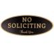 House Custom Reflective Sign Metal Oval No Soliciting Sign Printable