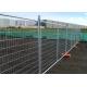 Heavy Duty Galvanized Temporary Fence Flat Surface For Construction Site