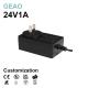CCTV 24V 1A Wall Mounted Power Adapters Safety Approval High Efficiency