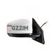 Black White Utv Side Mirrors With Lights For LC200 2008-2019 To LC300 2023