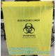 Customized HDPE t-shirt plastic garbage bags for medical disposal yellow biohazard medical waste bag, bagplastics, bagpa