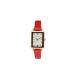 Butterfly Buckle Leather Square Watches Waterproof Quartz For Women