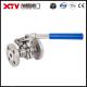 CE/SGS/ISO9001 Approved and Xtv Stainless Steel Spring Return Handle Flange Ball Valve