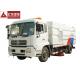 Dongfeng Water Tank Truck , Road Sweeper Water Bowser Truck Automatic Control