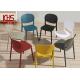 Polypropylene Modern Plastic Dining Chairs Breathable Casual Stacking Dining Chair