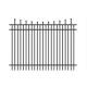 Steel Hercules Security Fencing Slanted Tubular Palisade Fences Ornamental Wrought Iron Panels