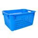 PP Vegetable Fruit Nestable Basket Plastic Moving Crate with Mesh Food Grade Plastic Crate Stackable