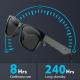 PC Frame Polarized Bluetooth Video Sunglasses 2.5 Hours Charging 400mAh