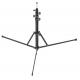 Compact Light Stand 200cm Photography with Reverse Legs and 1/4 3/8 Double Spigot Head for Studio Video Lighting