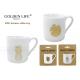 Pineapple Design White Coffee Mugs , 90cc Espresso Modern Coffee Mugs Durable